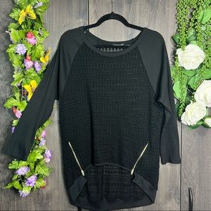 .:💙2/$40💙JellaCouture Long Sleeve Knitted Zipper Sweater Size Medium